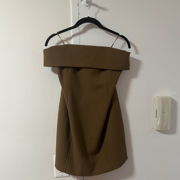 Aritzia Babaton Element Dress Cello Brown - Picture 2 of 5